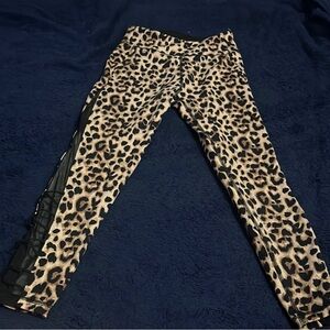 Victoria's Secret Brown and Black Leopard Print Leggings